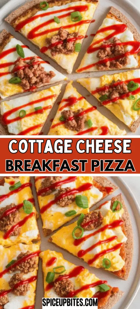 Cottage Cheese Breakfast Pizza