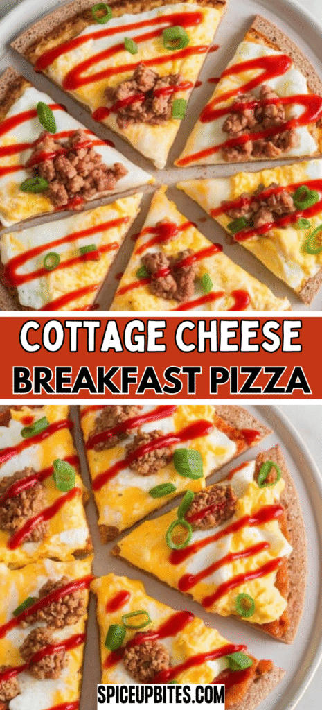 Cottage Cheese Breakfast Pizza