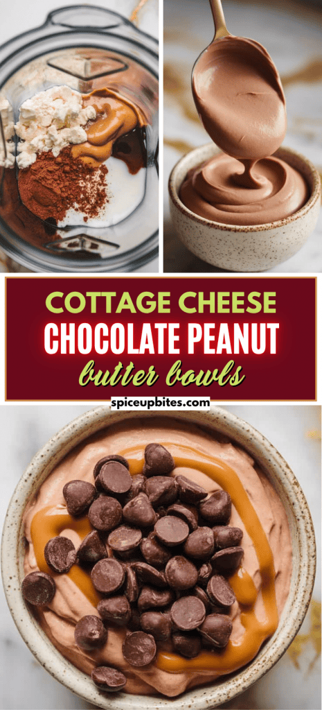 Cottage Cheese Chocolate Peanut Butter Bowls