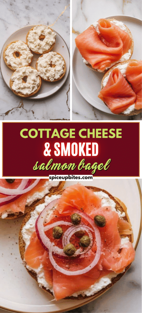 Cottage Cheese & Smoked Salmon Bagel