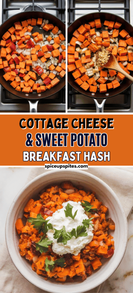 Cottage Cheese & Sweet Potato Breakfast Hash
