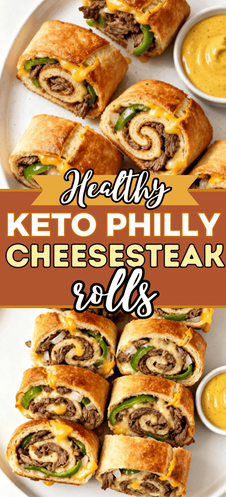 Keto Philly Cheesesteak Rolls 8