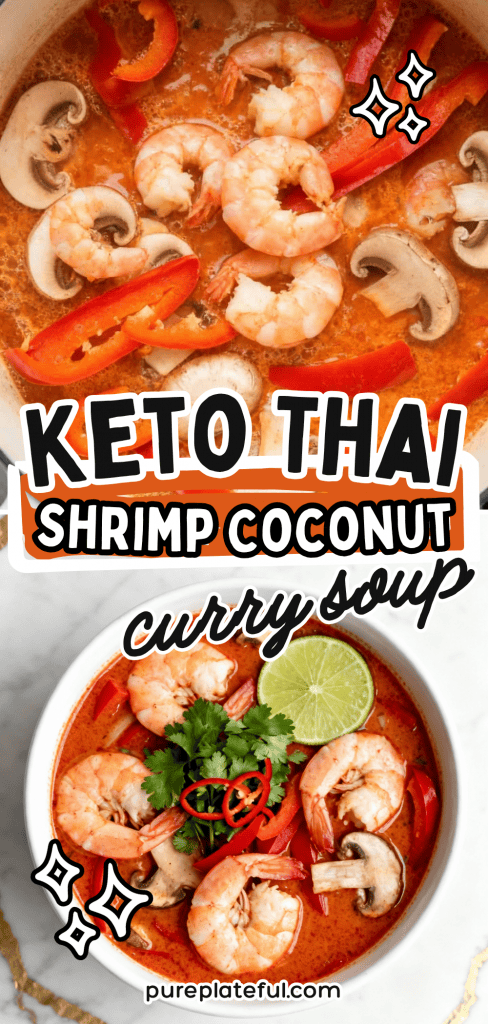 Keto Thai Shrimp Coconut Curry Soup 7