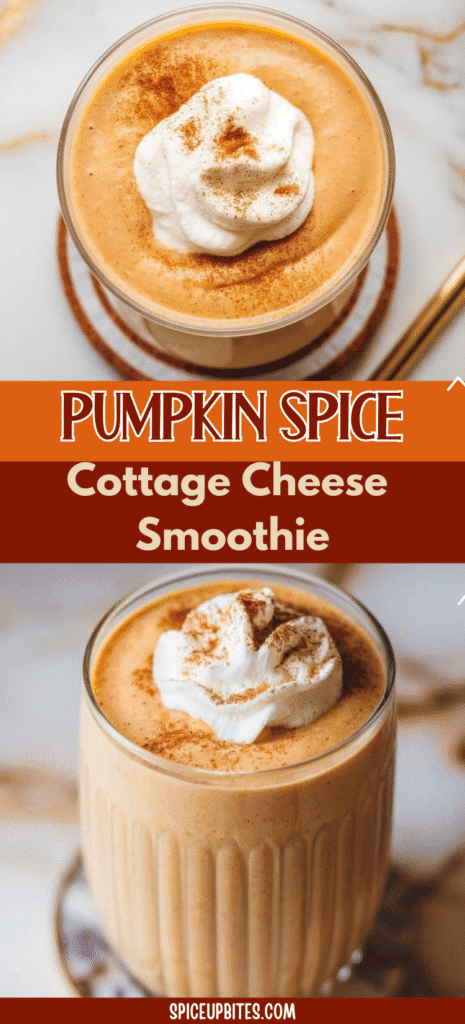 Pumpkin Spice Cottage Cheese Smoothie