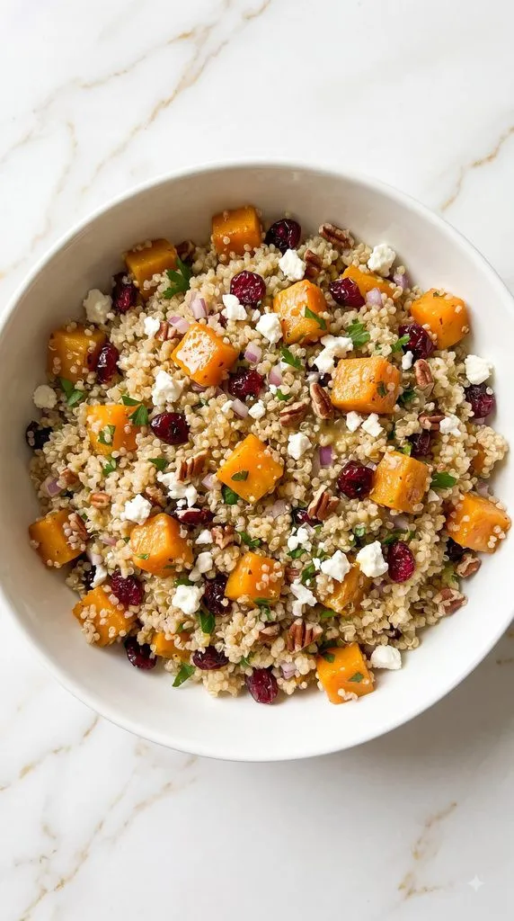 Butternut Squash Cranberry Quinoa Salad