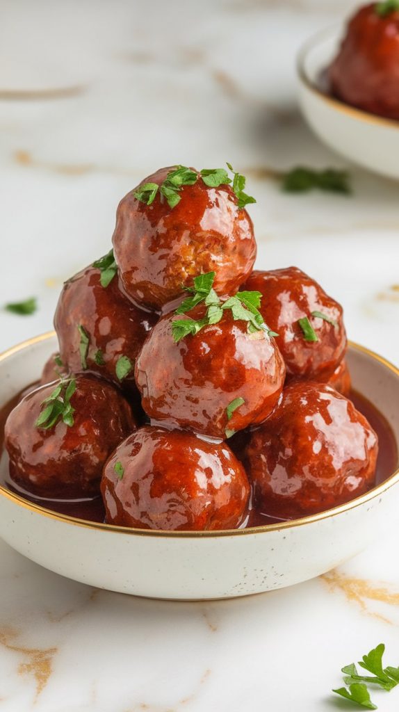 Crockpot Grape Jelly Meatballs