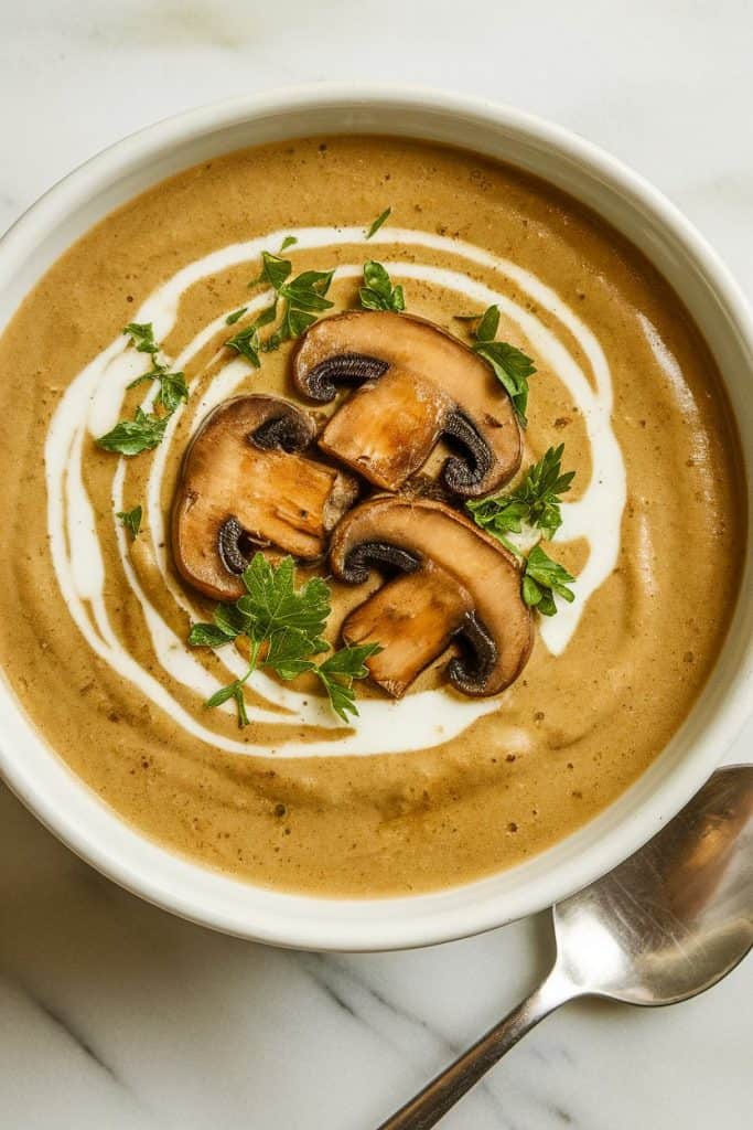 Cottage Cheese Mushroom Soup