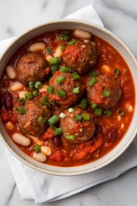 Crockpot Chili Cheese Meatballs