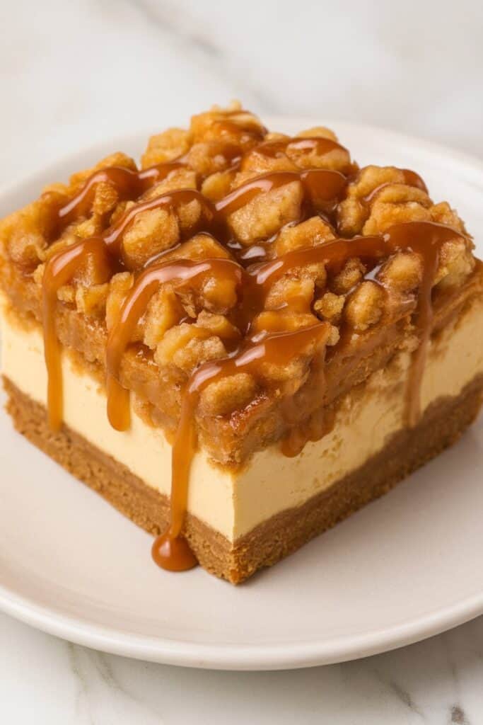 Caramel Apple Cheesecake Bars