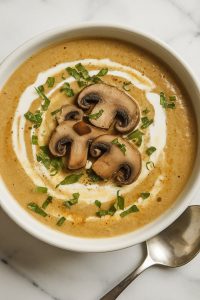 Cottage Cheese Mushroom Soup