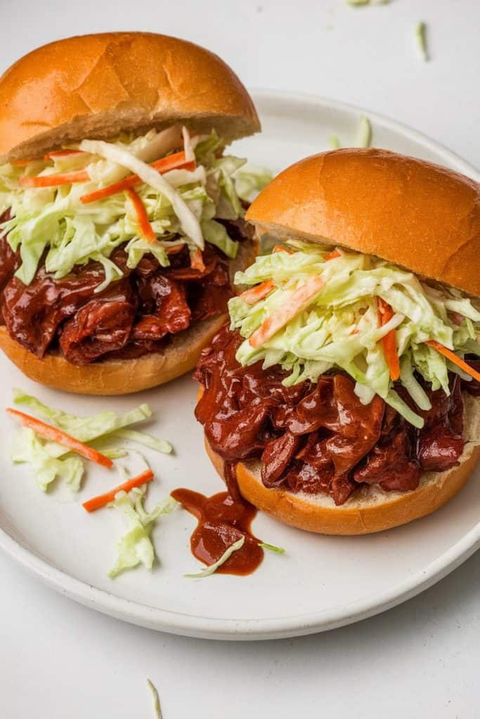Apple Slaw Pulled Pork Sandwiches