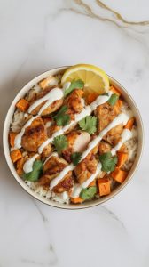 Chicken and Sweet Potato Rice Bowl