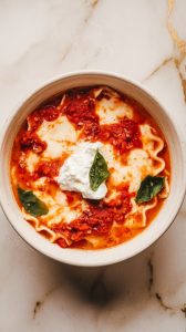 Cottage Cheese Lasagna Soup
