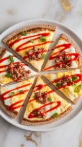 Cottage Cheese Breakfast Pizza