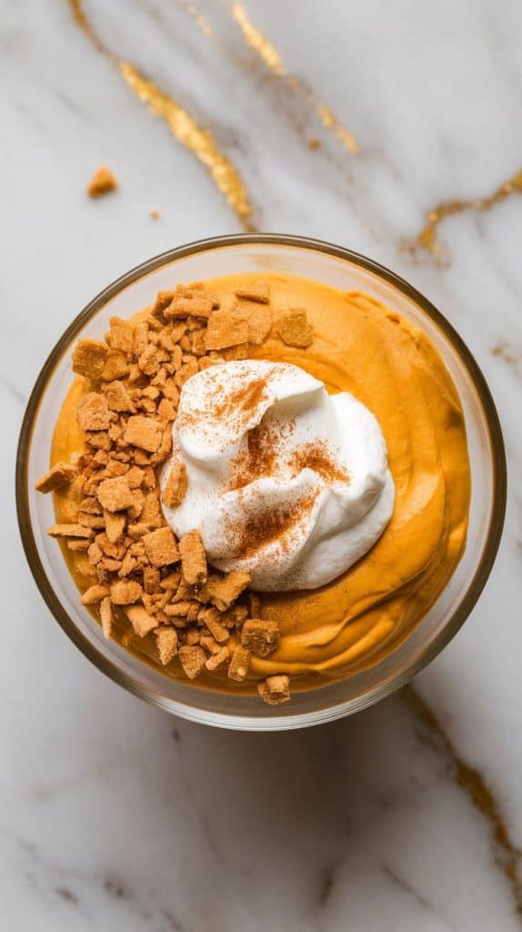 Pumpkin Cottage Cheese Mousse