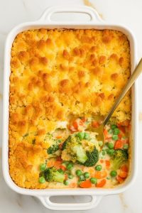 Creamy Vegetable Casserole with Crispy Topping