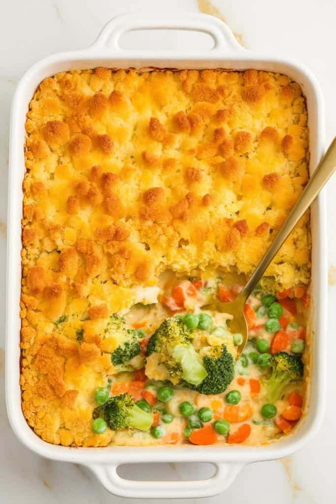 Creamy Vegetable Casserole with Crispy Topping