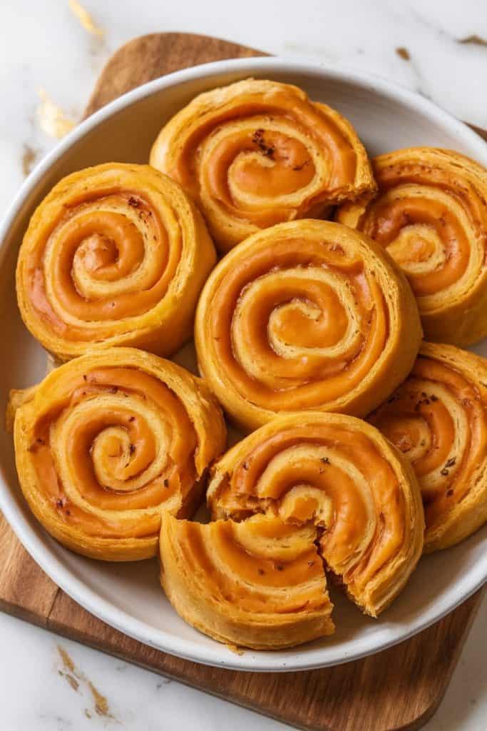 Ricotta and Pumpkin Pinwheels