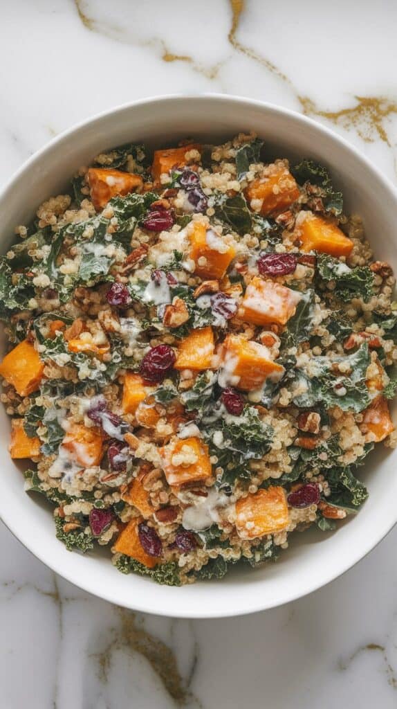 Quinoa, Kale, and Butternut Squash Salad