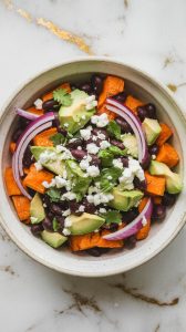 Roasted Sweet Potato Black Bean Salad