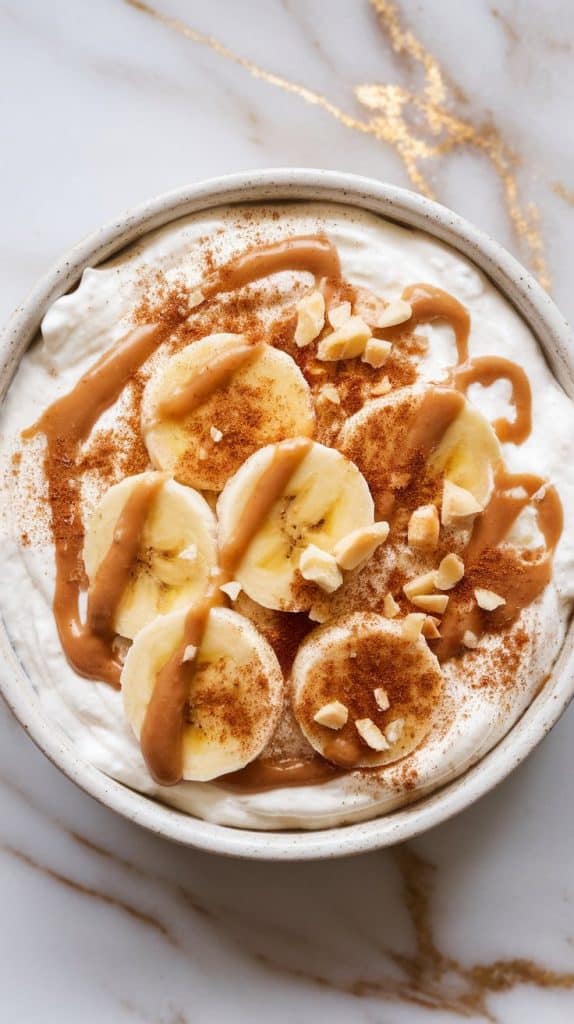 Whipped Cottage Cheese with Almond Butter and Banana