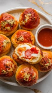 Pizza Stuffed Bagel Bombs