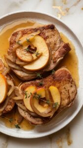 Apple Cider Braised Pork Chops