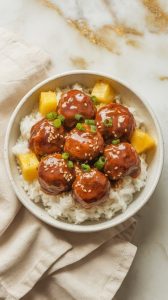 Crockpot Hawaiian Meatballs