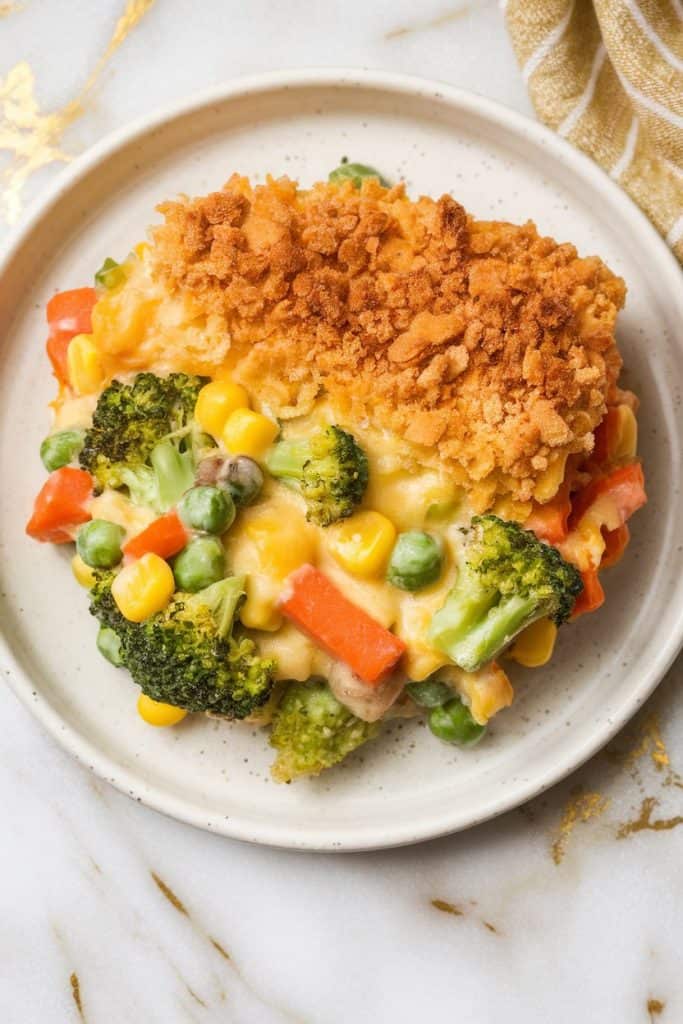 Creamy Vegetable Casserole with Crispy Topping