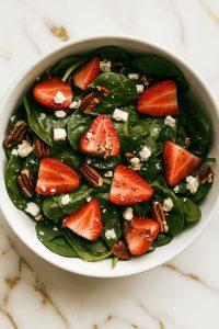 Strawberry Feta Spinach Salad Recipe