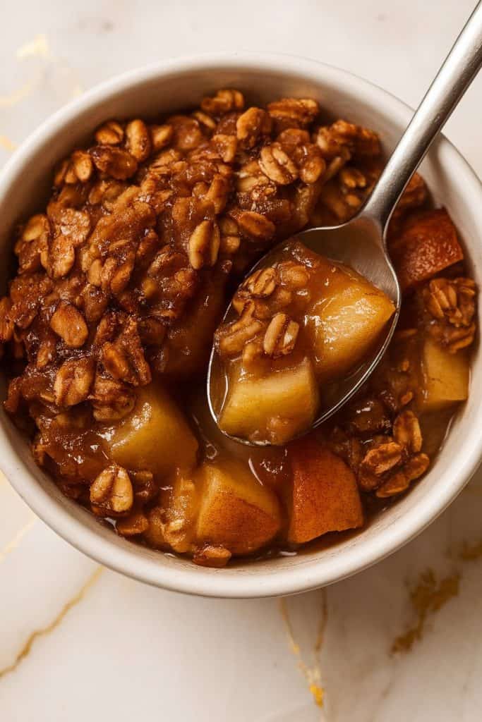 Healthy Breakfast Apple Crumble