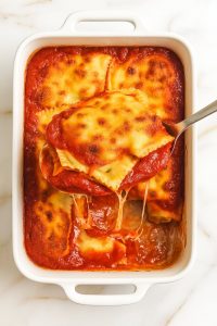 Ravioli Lasagna Bake With Ricotta Cheese