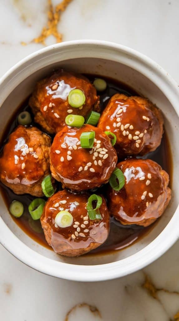 Slow Cooker Honey Garlic Meatballs