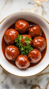 Crockpot Grape Jelly Meatballs