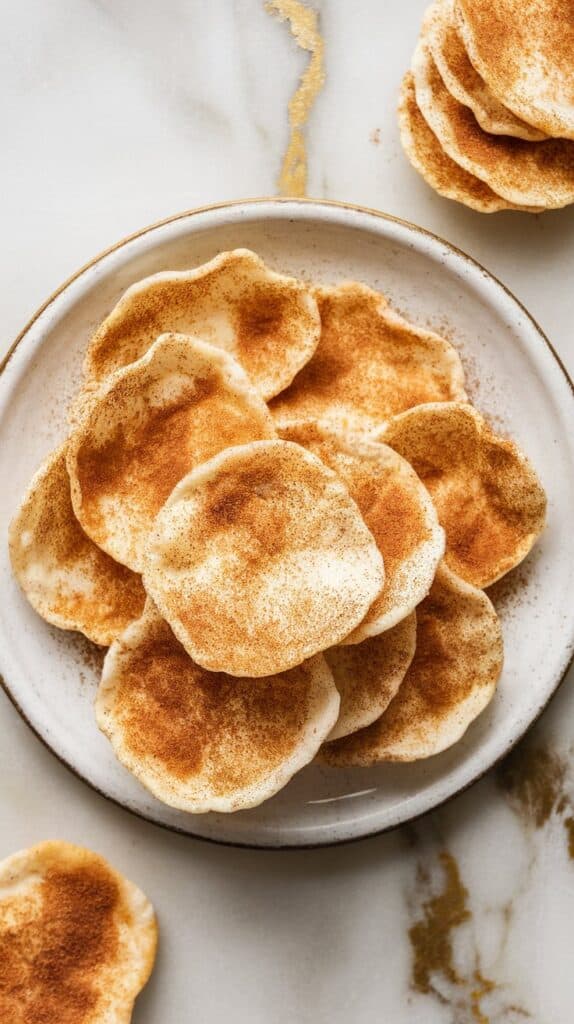 Cinnamon Sugar Cottage Cheese Chips