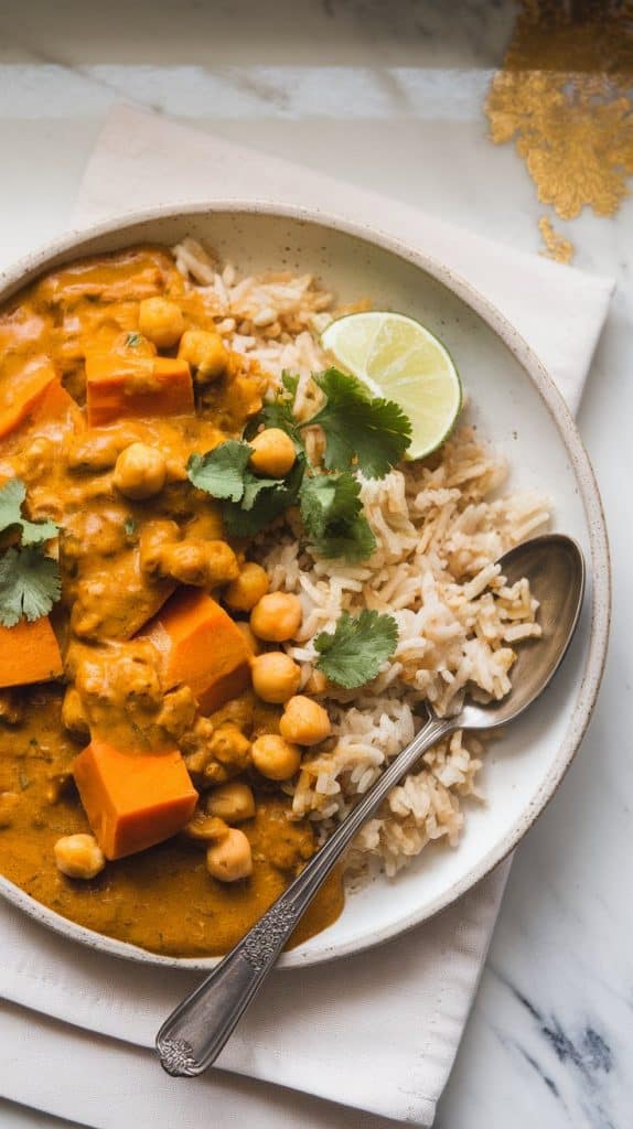 Sweet Potato and Chickpea Curry