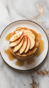 Healthy Oatmeal Apple Pancakes