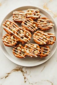 Caramel Apple Pretzel Bites