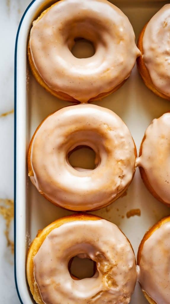 Baked Apple Donuts with Glaze