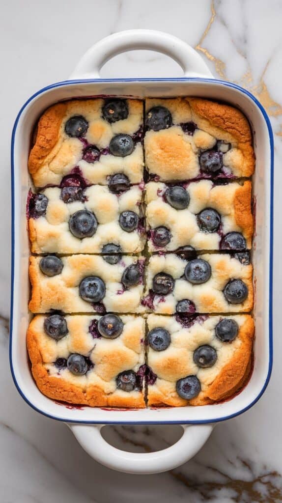 Blueberry Cottage Cheese Breakfast Casserole