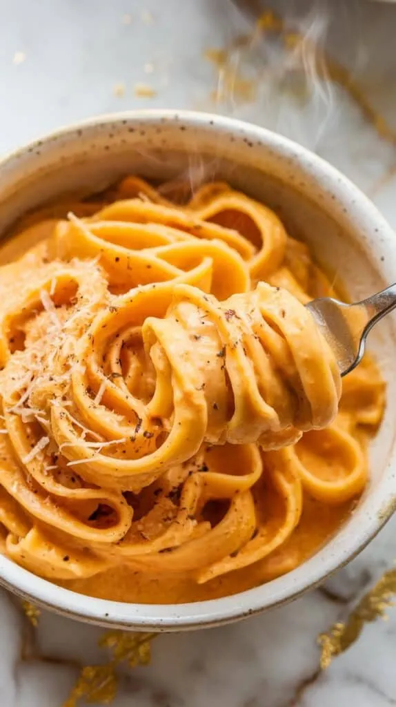 Butternut Squash Cottage Cheese Pasta