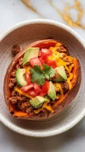 Taco Stuffed Sweet Potatoes