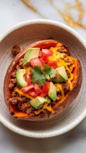 Taco Stuffed Sweet Potatoes