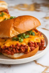 Chili Cheese Sloppy Joes