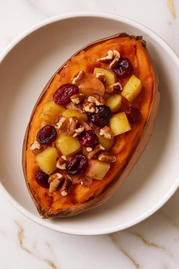 Cranberry Apple Twice-Baked Sweet Potatoes