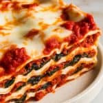 Spinach and Cottage Cheese Lasagna Bake