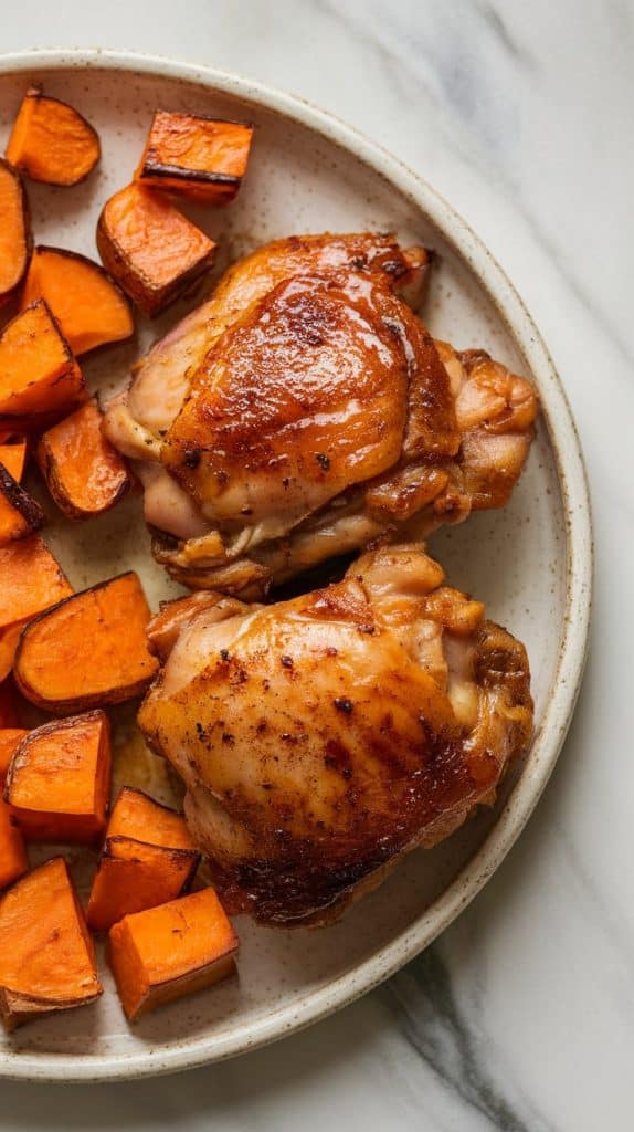 Maple-Glazed Chicken with Sweet Potatoes