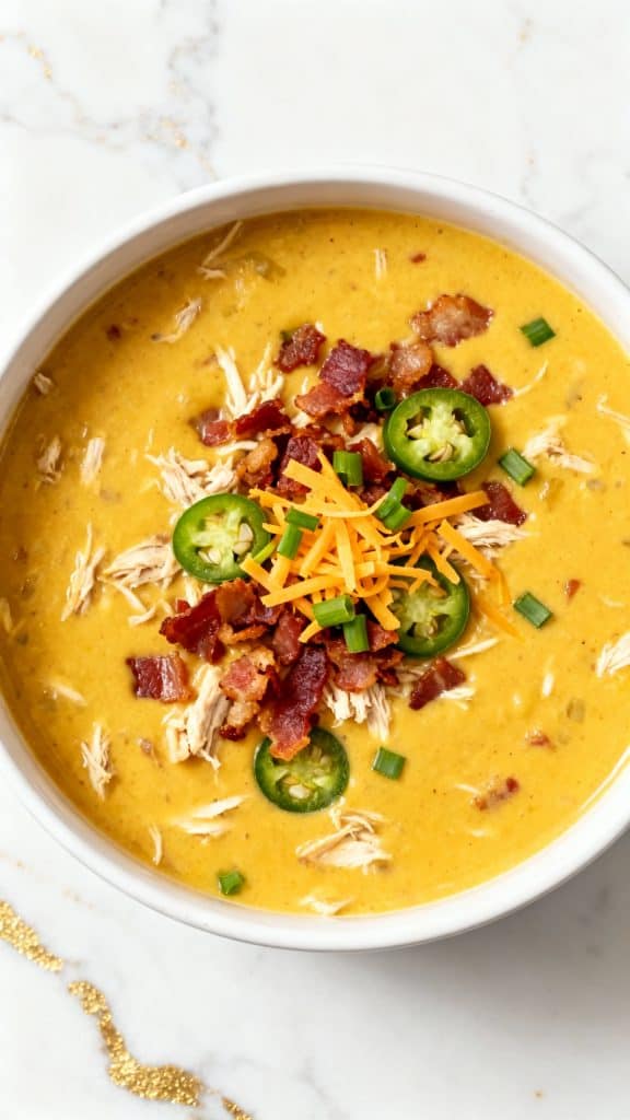 Jalapeño Popper Chicken Soup