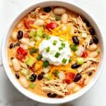 Slow Cooker Buffalo Chicken Chili