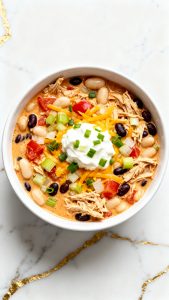 Slow Cooker Buffalo Chicken Chili